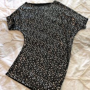 Full Sequin Off-The-Shoulder Dress